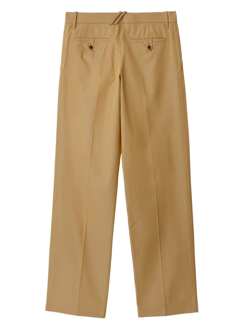 Burberry Straight - leg cotton trousers - mondo moda griffe