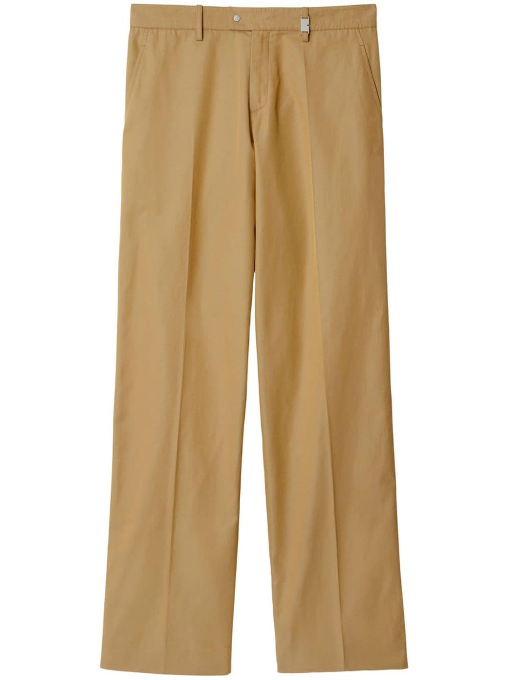 Burberry Straight - leg cotton trousers - mondo moda griffe