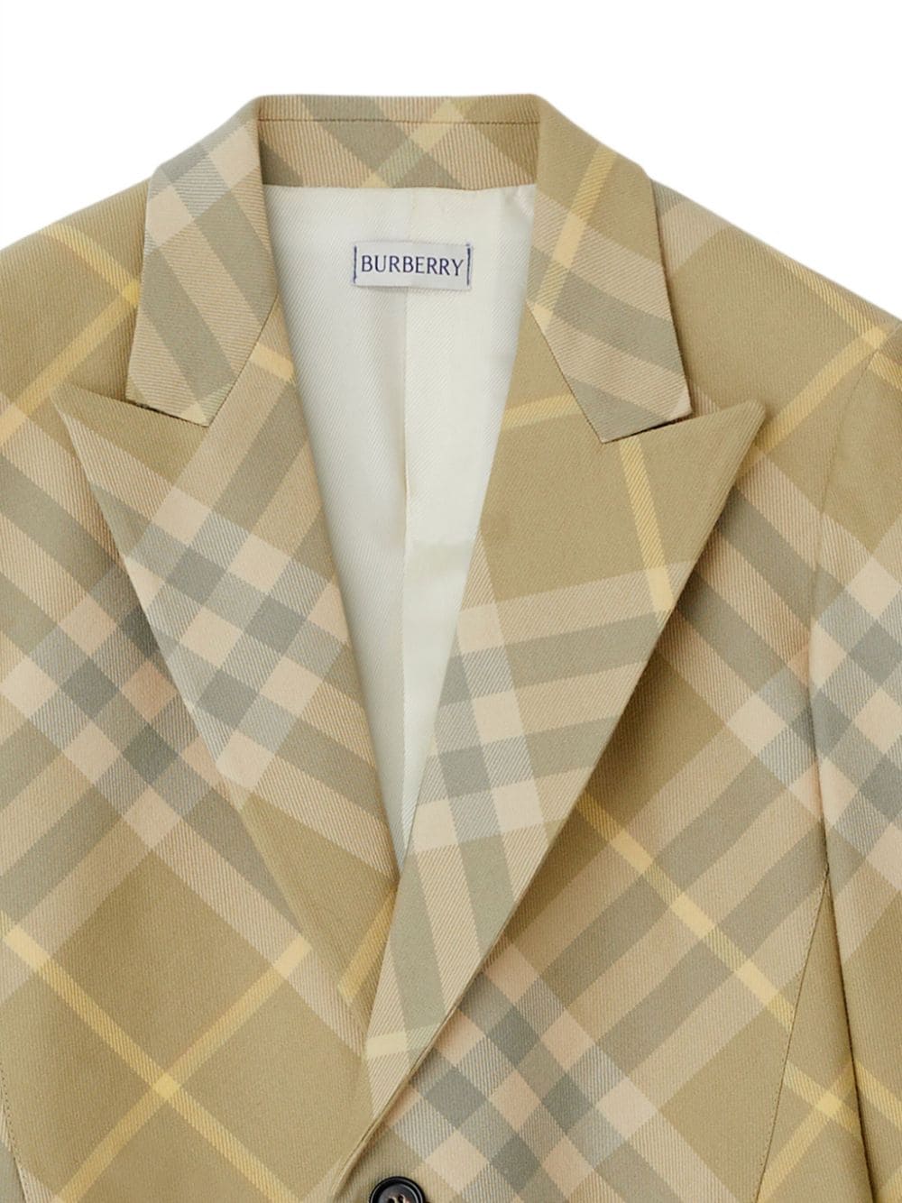 Burberry checked tailored single - breasted blazer - mondo moda griffe