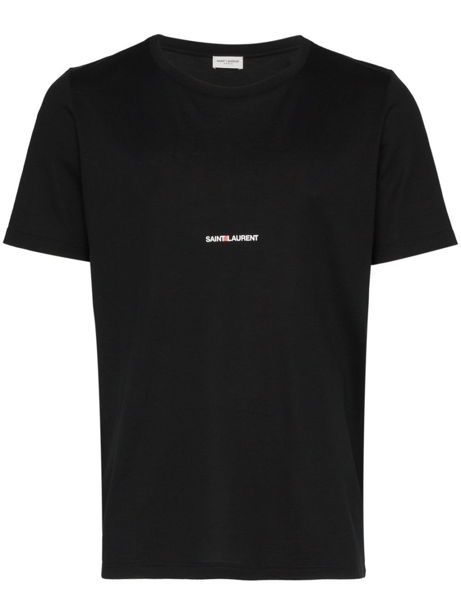 Saint Laurent logo print T-shirt - mondo moda griffe