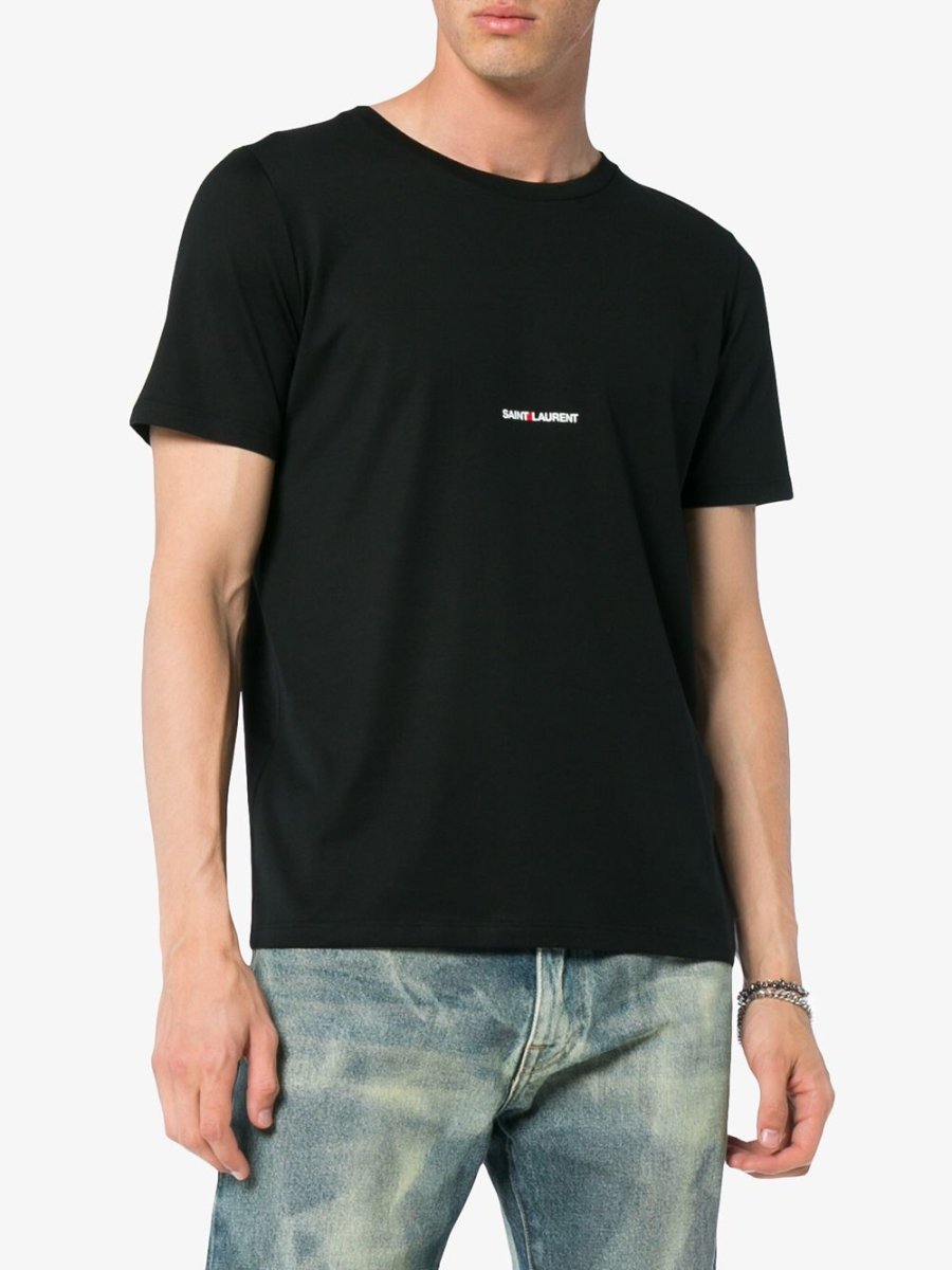 Saint Laurent logo print T-shirt - mondo moda griffe