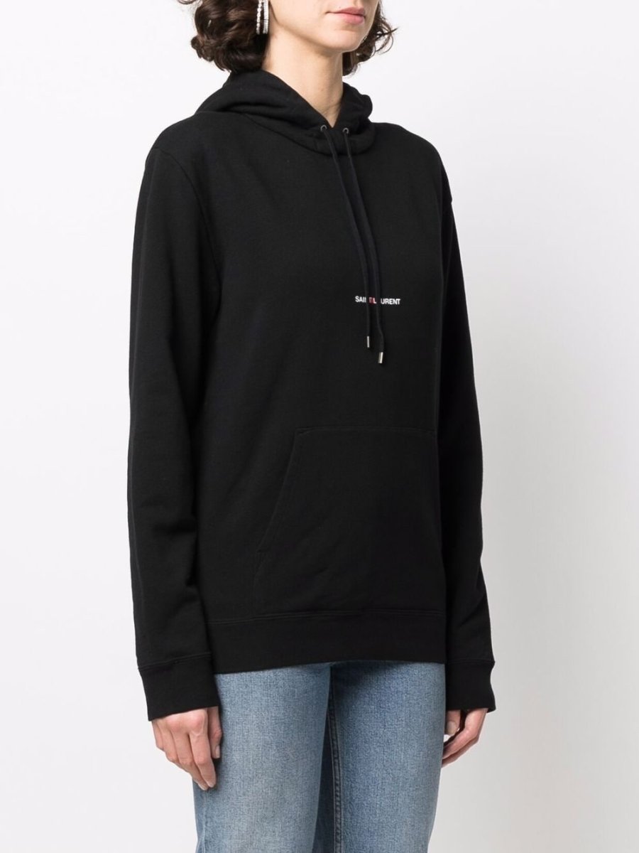 Saint Laurent Logo Print Hoodie - mondo moda griffe