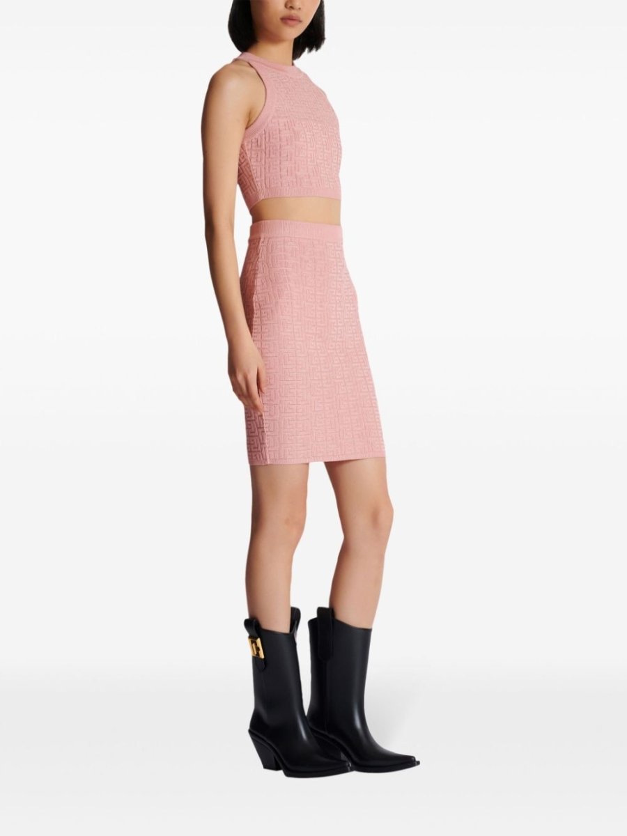 Balmain PB Labyrinth knit top - mondo moda griffe