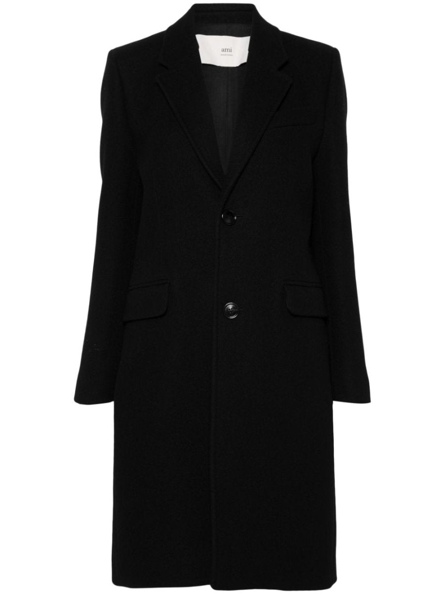 Ami Paris Coats Black - mondo moda griffe