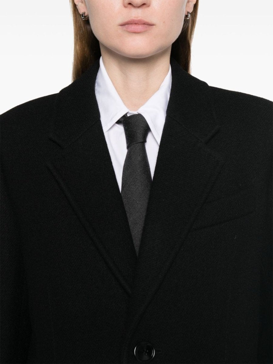 Ami Paris Coats Black - mondo moda griffe