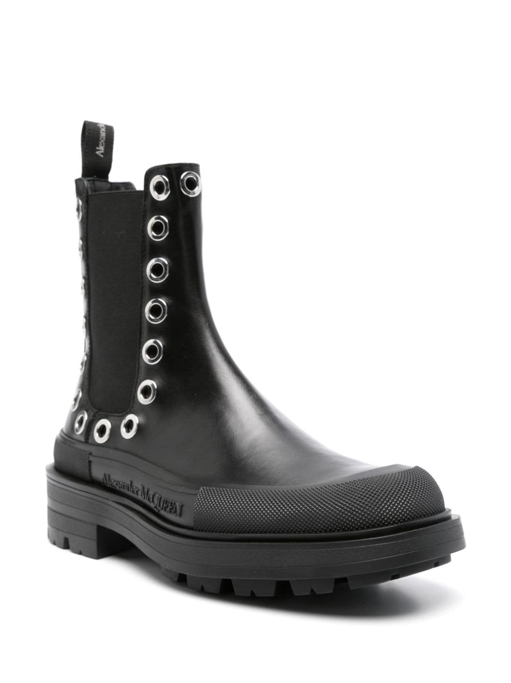 Alexander McQueen Chelsea Boots With Eyelets - mondo moda griffe