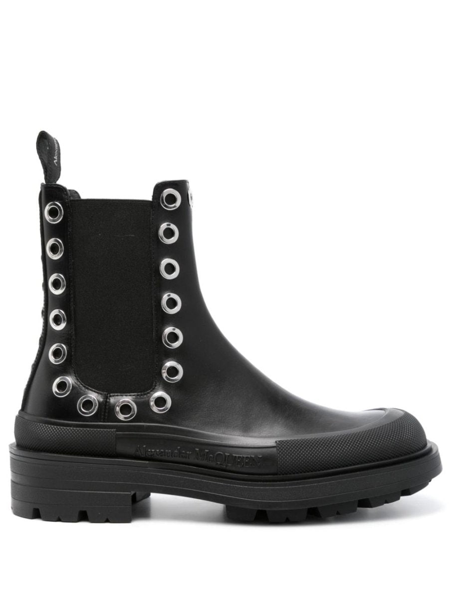 Alexander McQueen Chelsea Boots With Eyelets - mondo moda griffe