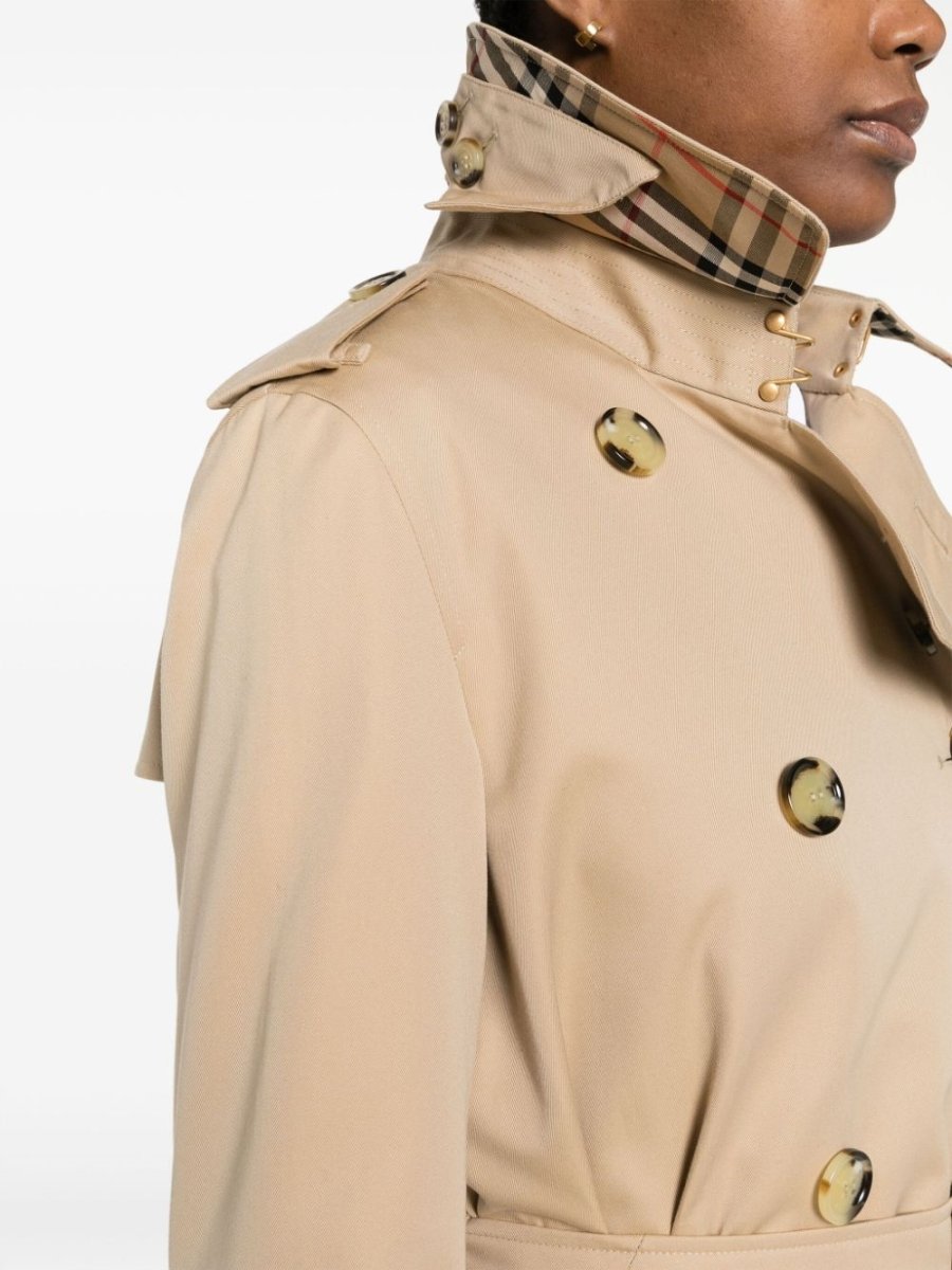 Burberry Short Kensington Heritage cotton trench coat - mondo moda griffe