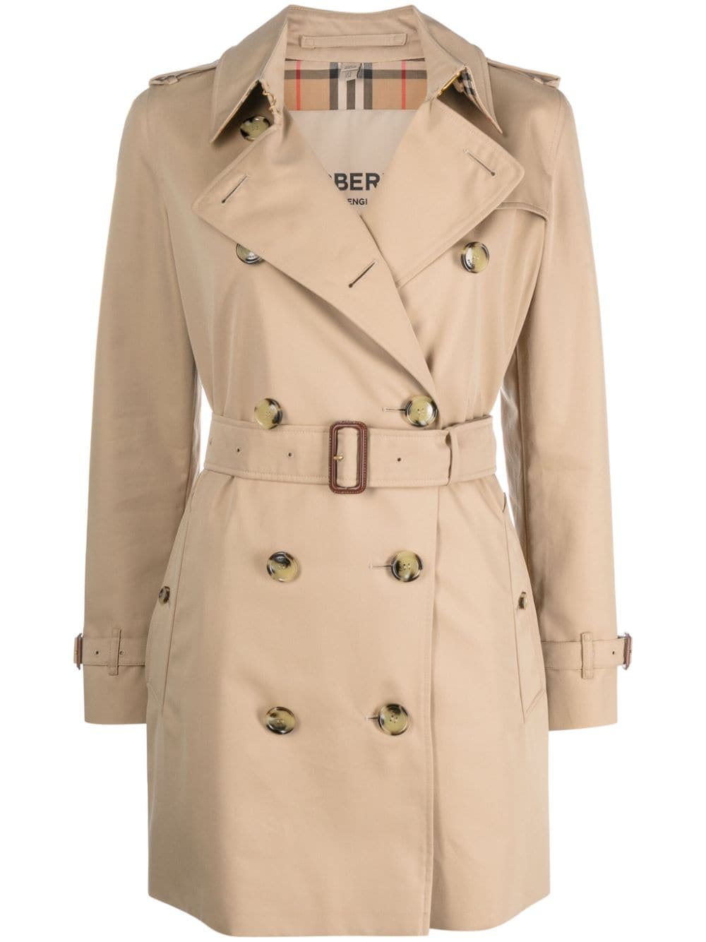 Burberry Short Kensington Heritage cotton trench coat - mondo moda griffe