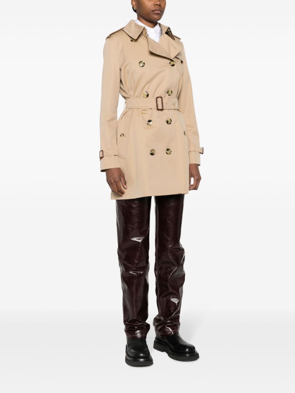 Burberry Short Kensington Heritage cotton trench coat - mondo moda griffe