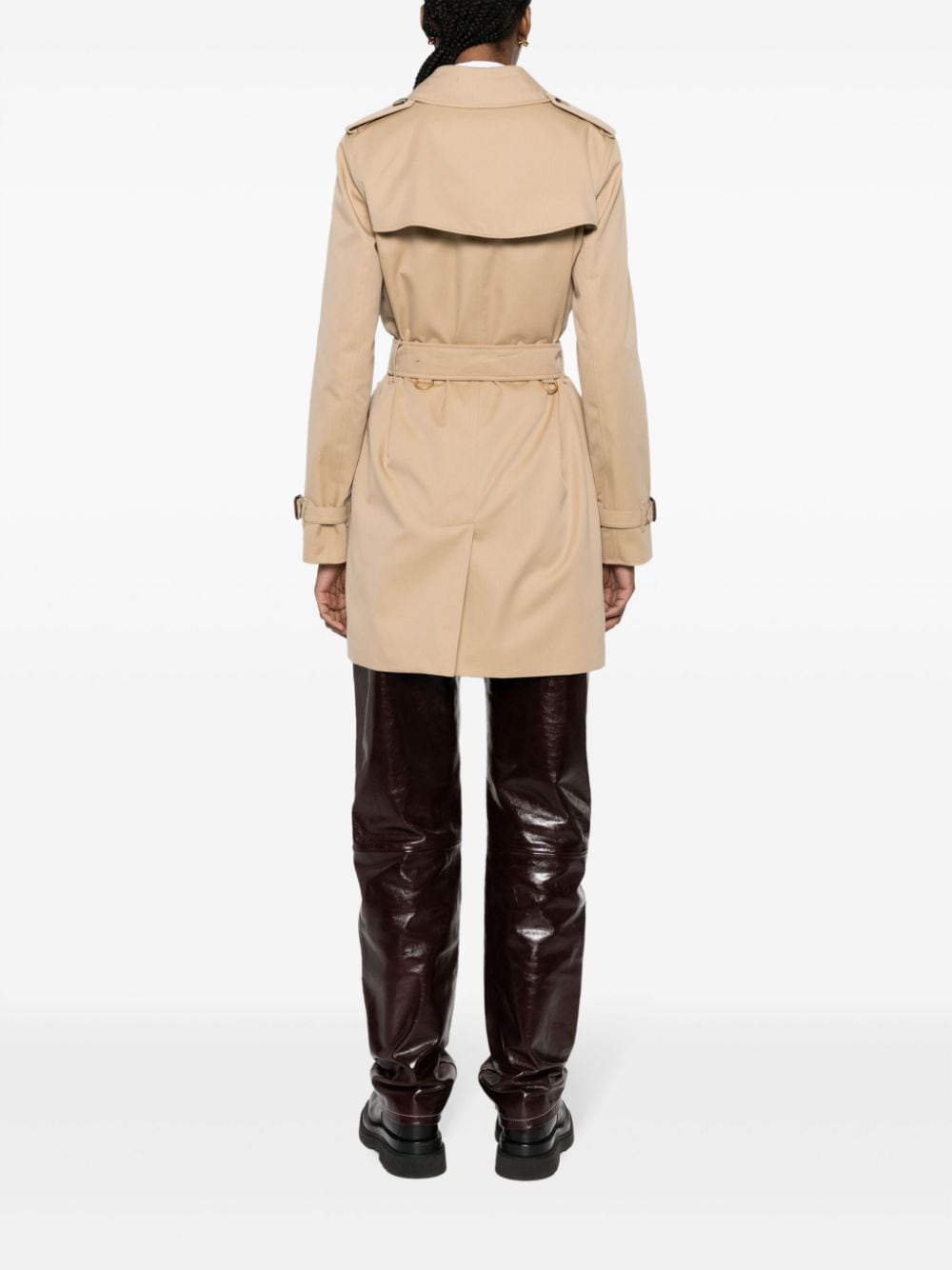 Burberry Short Kensington Heritage cotton trench coat - mondo moda griffe