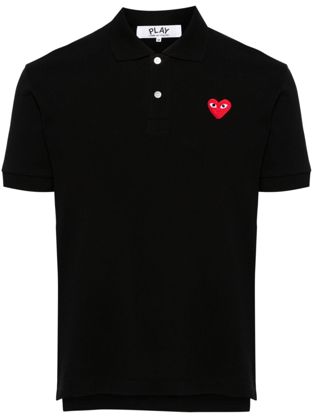 Comme Des Garcons Heart - patch polo shirt - mondo moda griffe