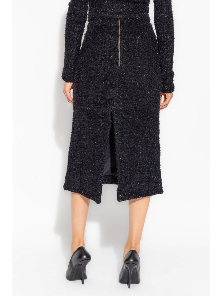 Balenciaga Tweed midi skirt - mondo moda griffe
