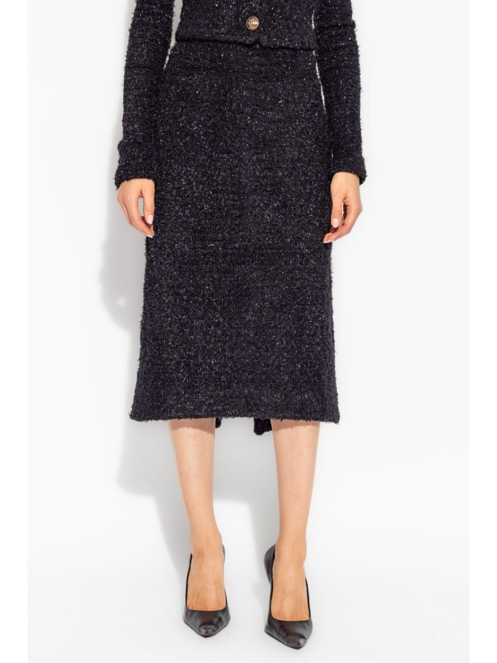 Balenciaga Tweed midi skirt - mondo moda griffe