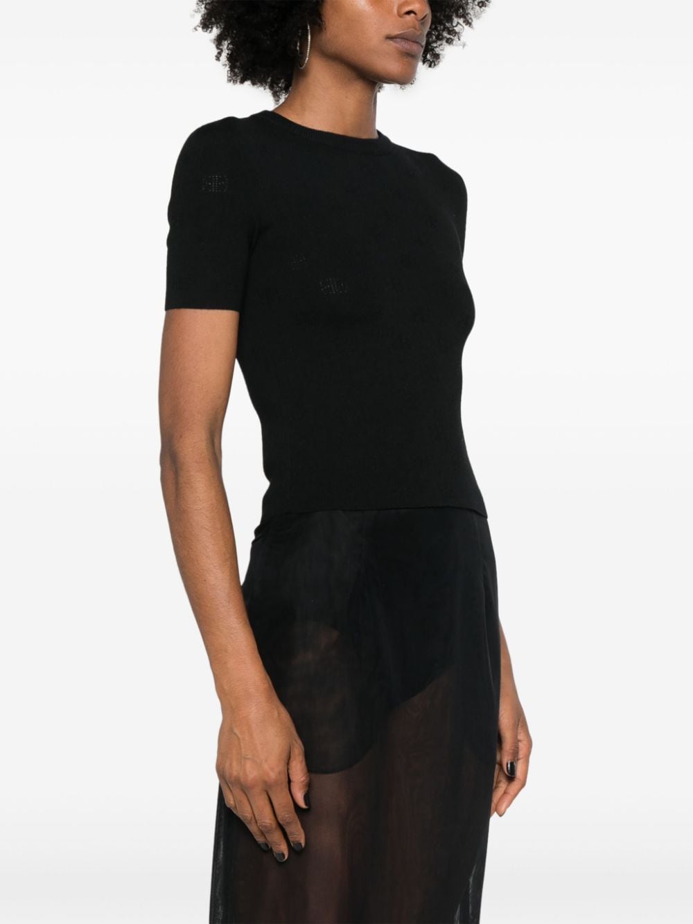 Balenciaga Perforated BB T-shirt - mondo moda griffe