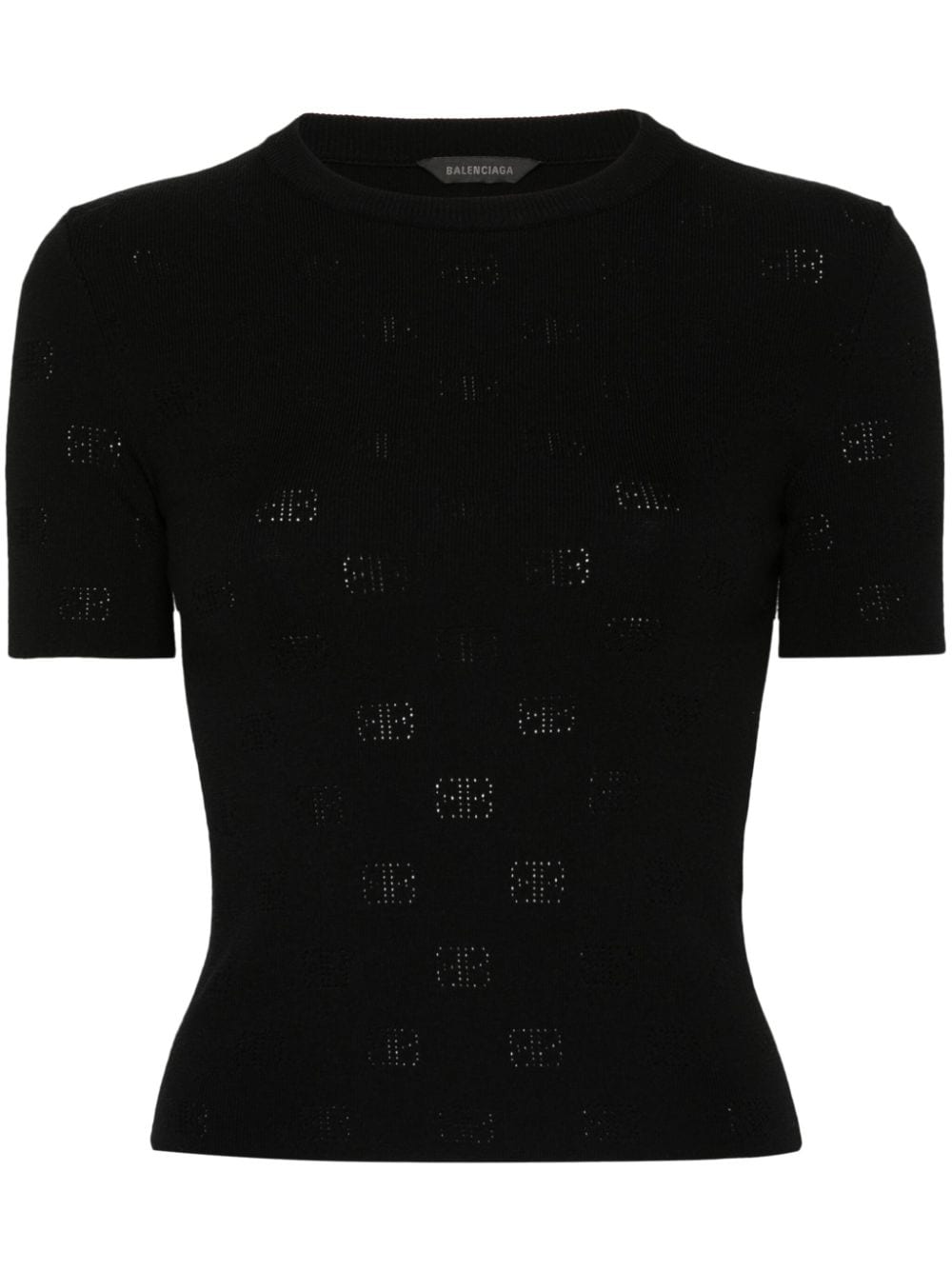 Balenciaga Perforated BB T-shirt - mondo moda griffe