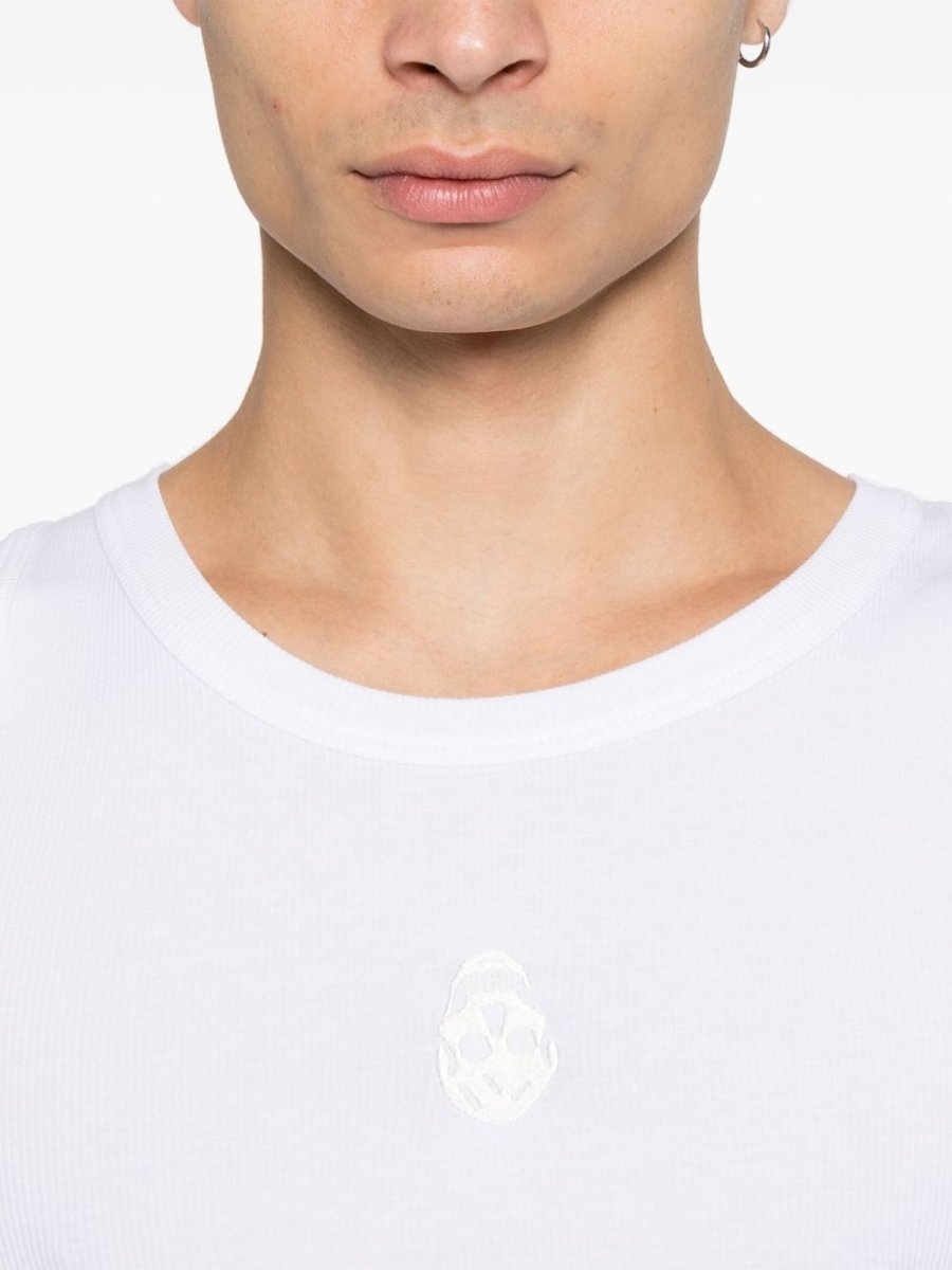 Alexander McQueen Skull - embroidered tank top - mondo moda griffe