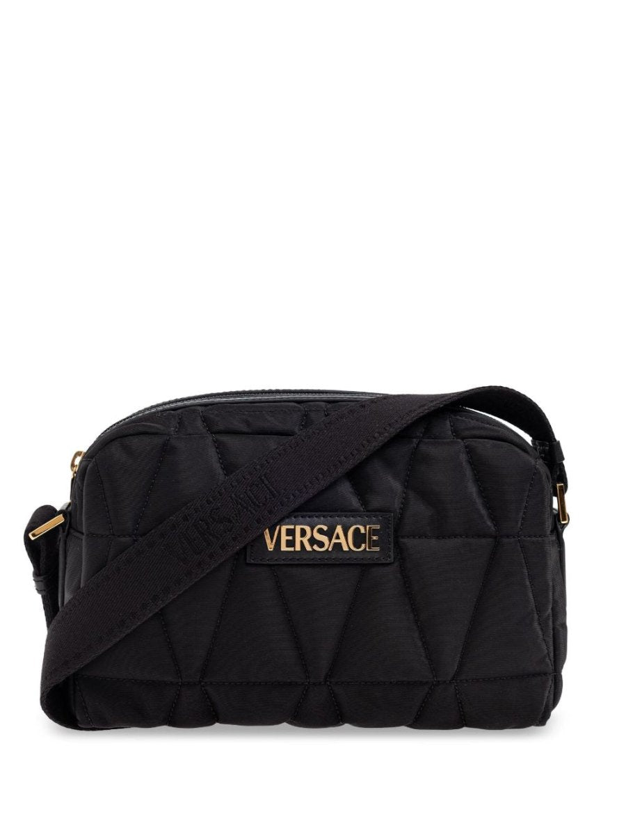 Versace shoulder bag with applied logo - mondo moda griffe
