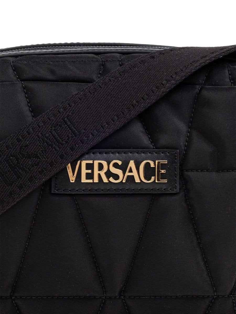 Versace shoulder bag with applied logo - mondo moda griffe