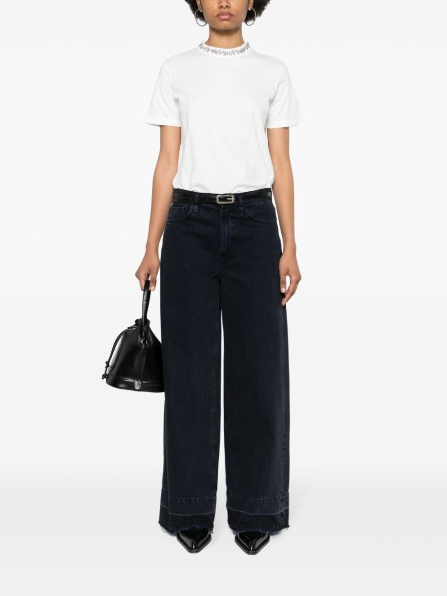 Golden Goose rhinestone - embellished Cotton T-shirt - mondo moda griffe