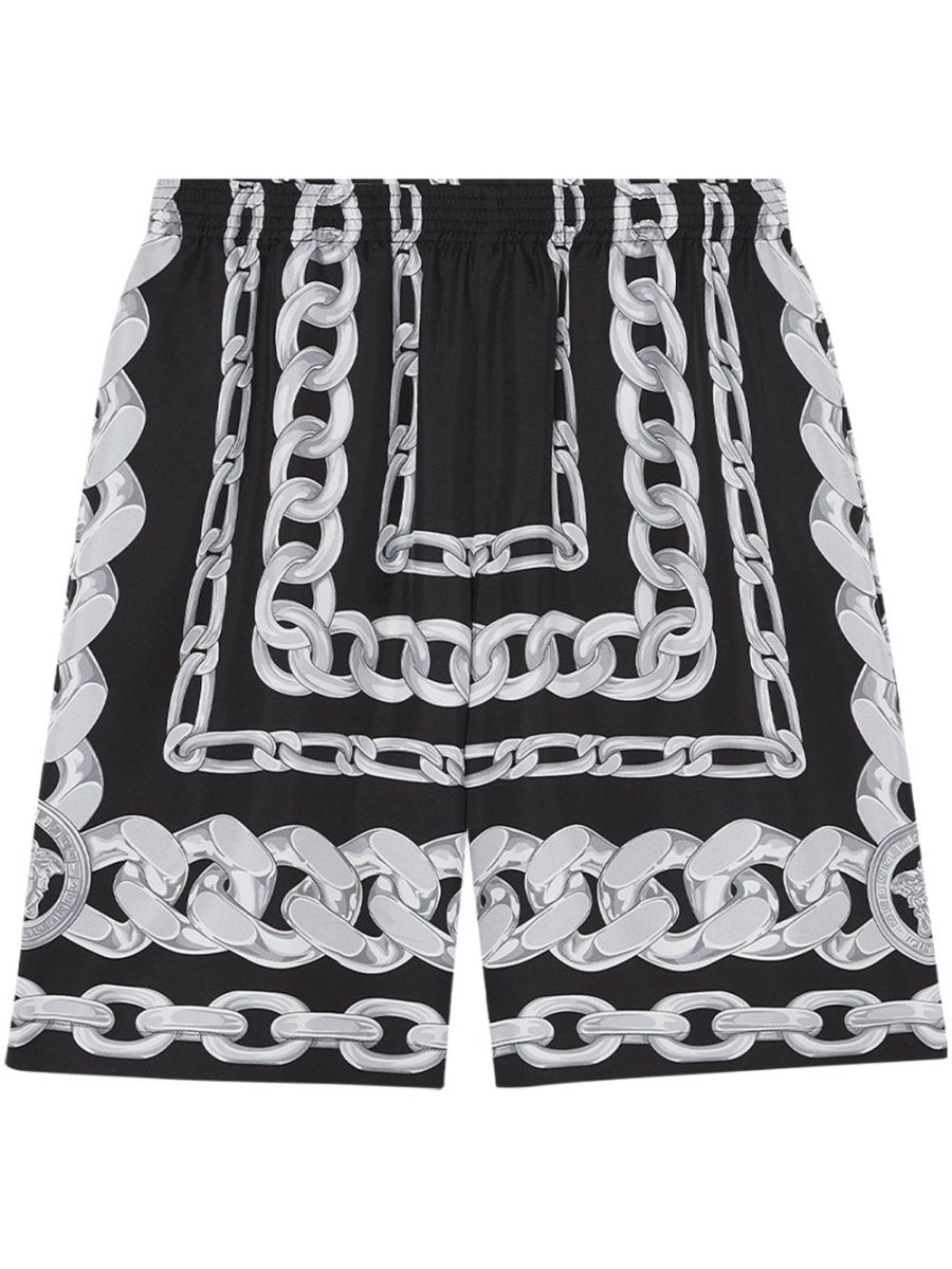 Versace Medusa Chains Silk Shorts - mondo moda griffe