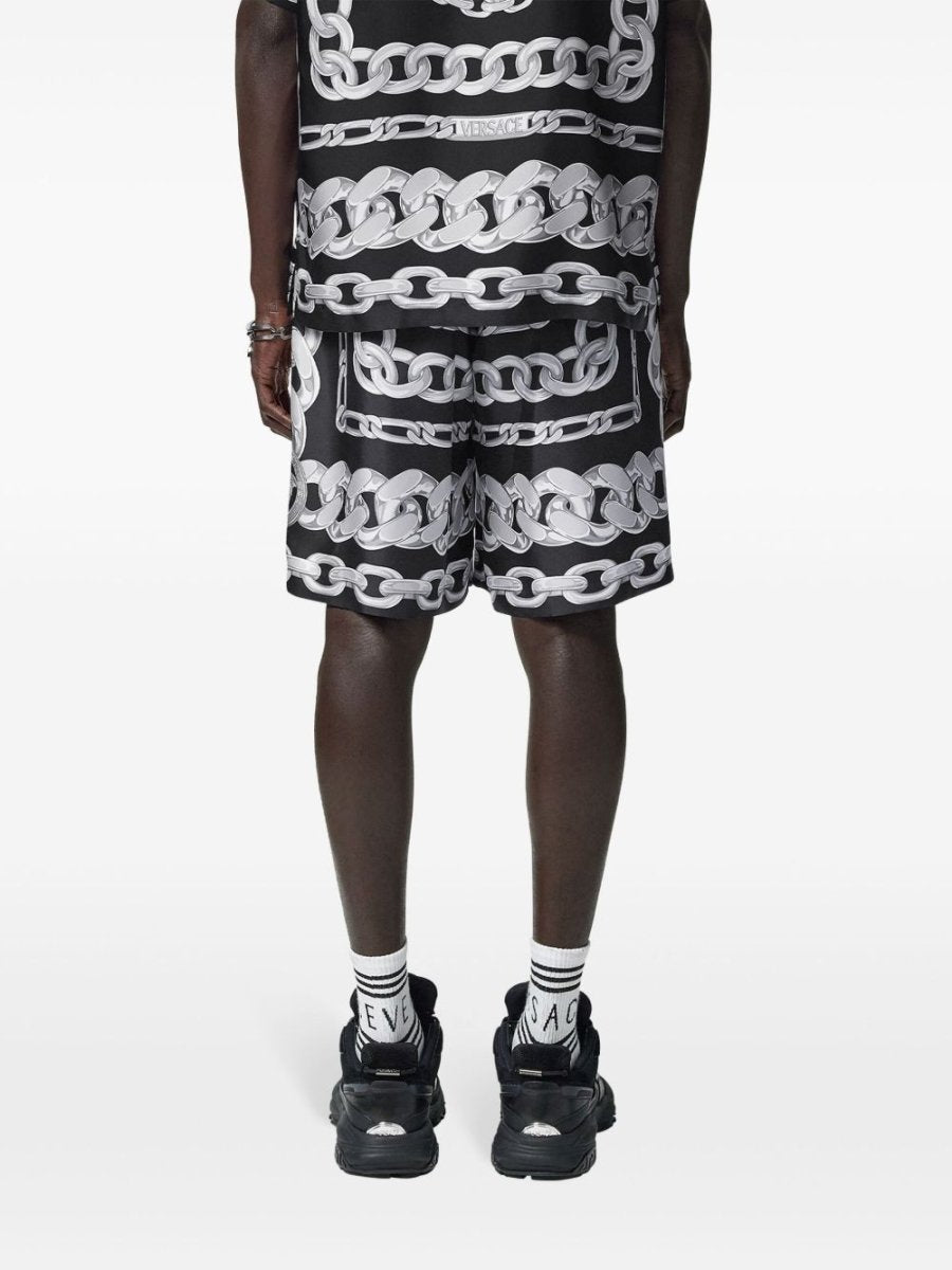 Versace Medusa Chains Silk Shorts - mondo moda griffe