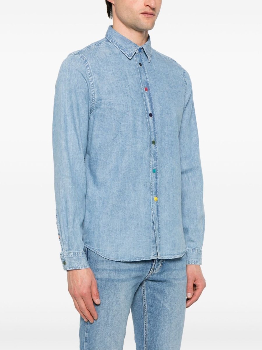 PS By Paul Smith Shirts Clear Blue - mondo moda griffe