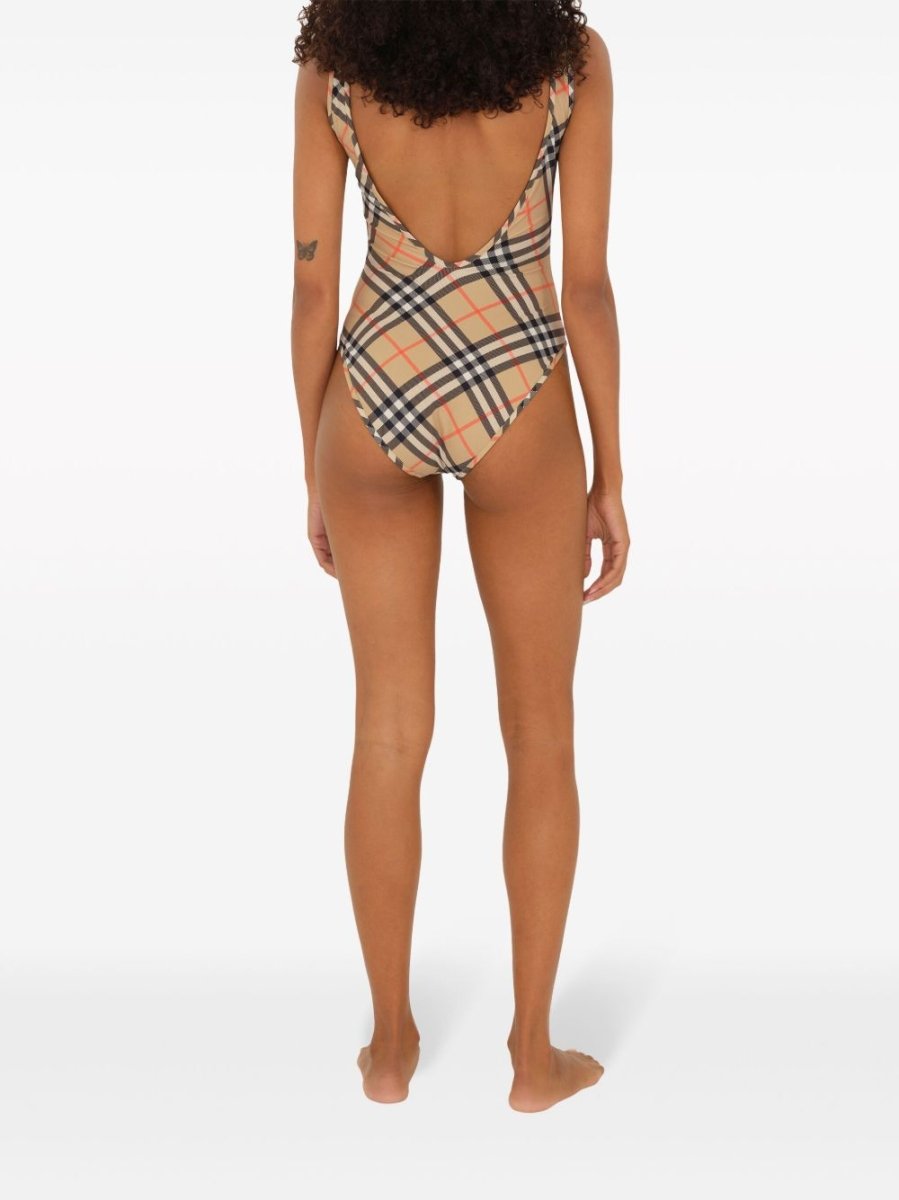 Burberry check - pattern swimsuit - mondo moda griffe