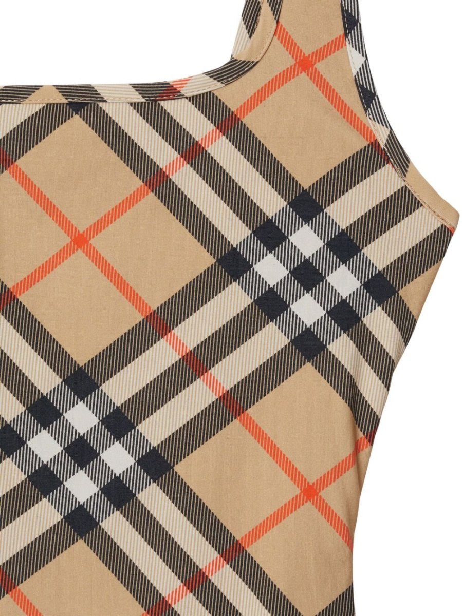 Burberry check - pattern swimsuit - mondo moda griffe