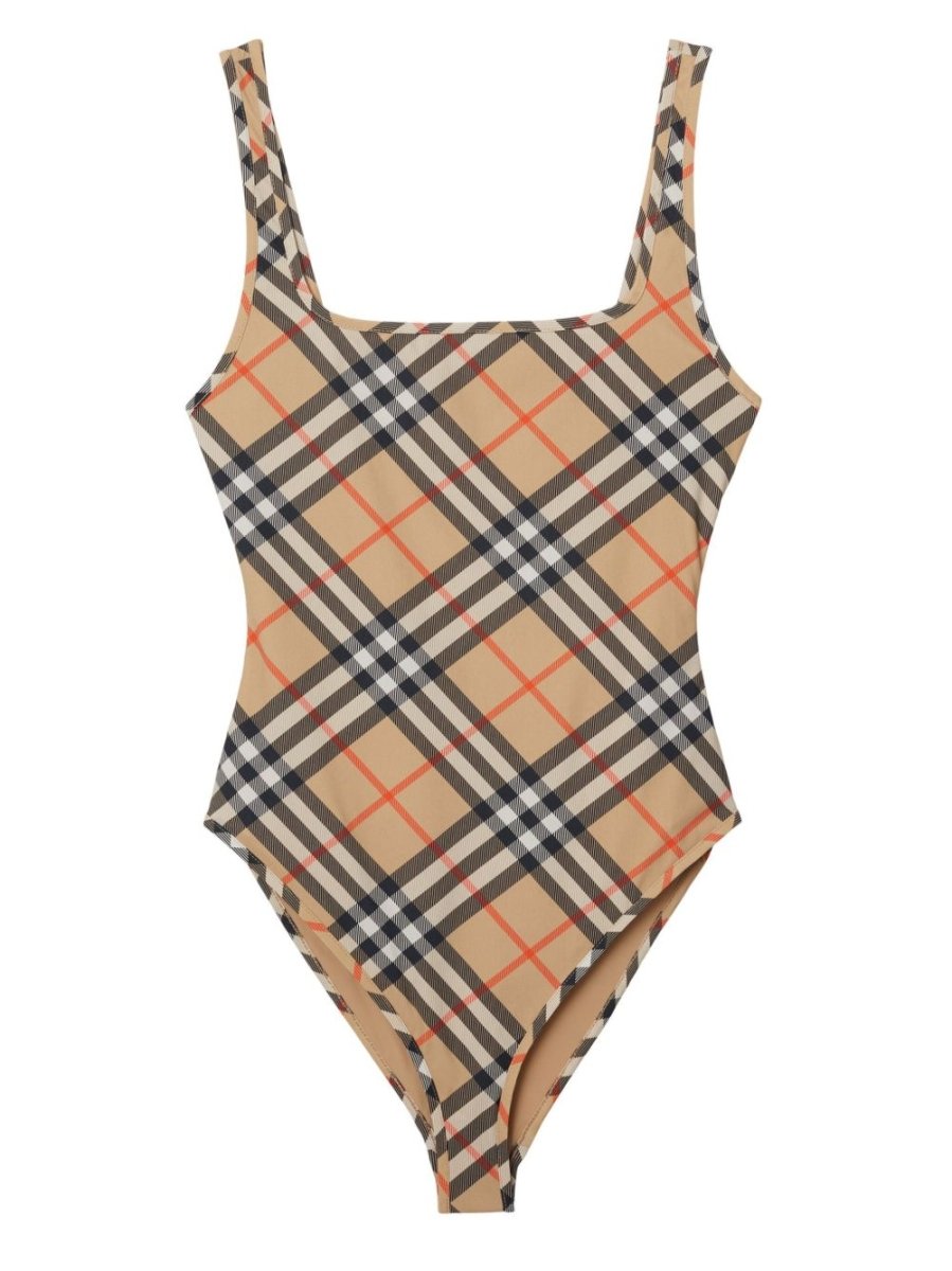 Burberry check - pattern swimsuit - mondo moda griffe