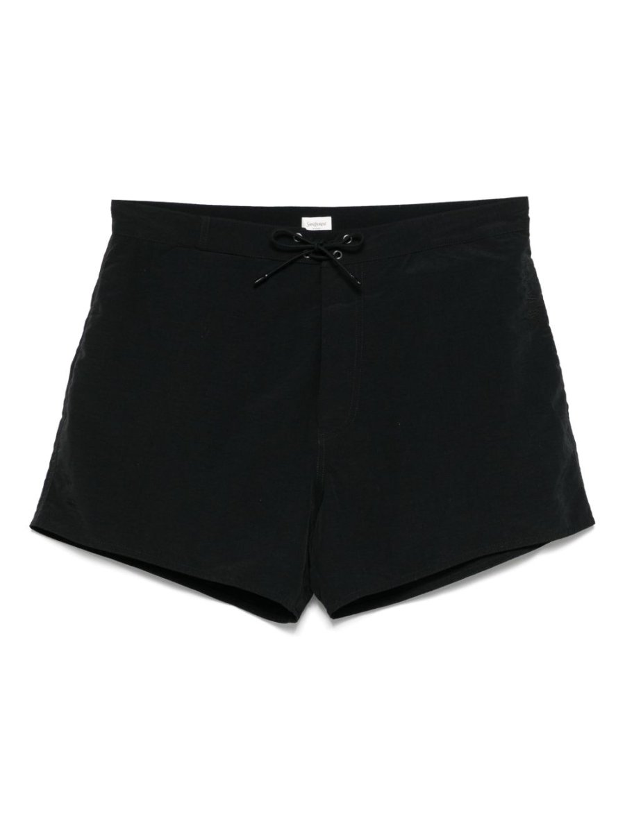 Saint Laurent Tonal Logo Swim Shorts - mondo moda griffe