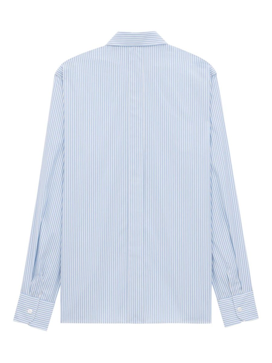 Saint Laurent striped oxford cotton shirt - mondo moda griffe