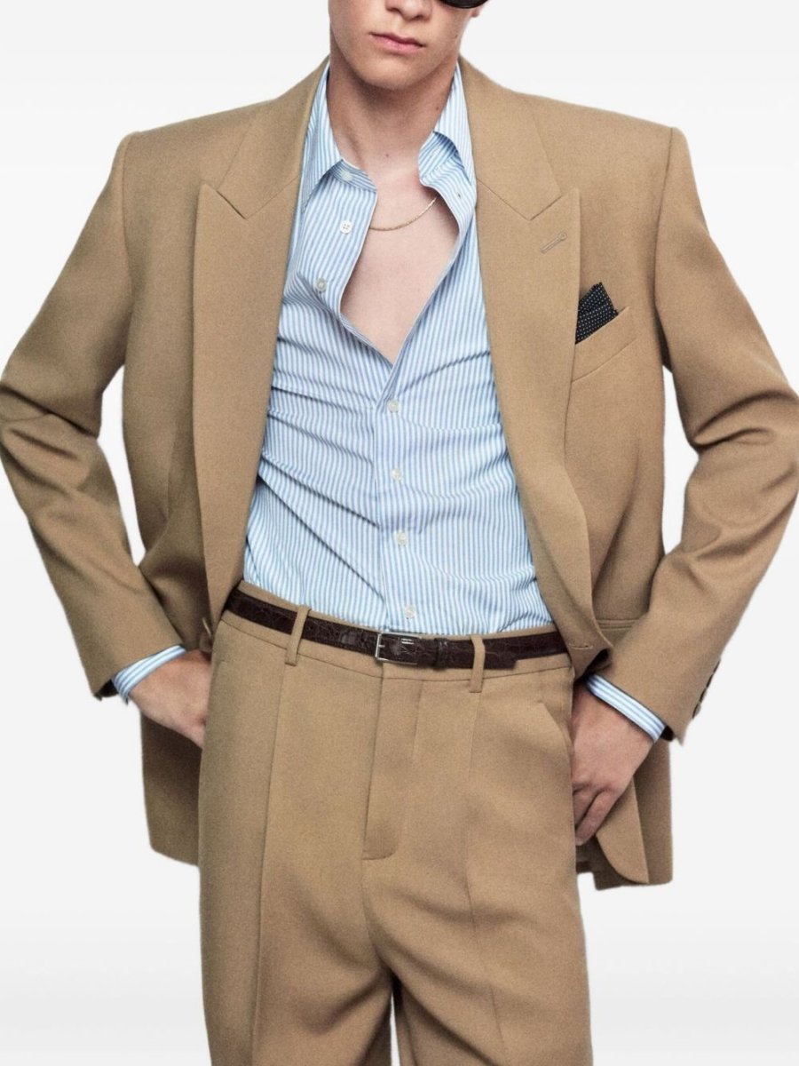 Saint Laurent striped oxford cotton shirt - mondo moda griffe