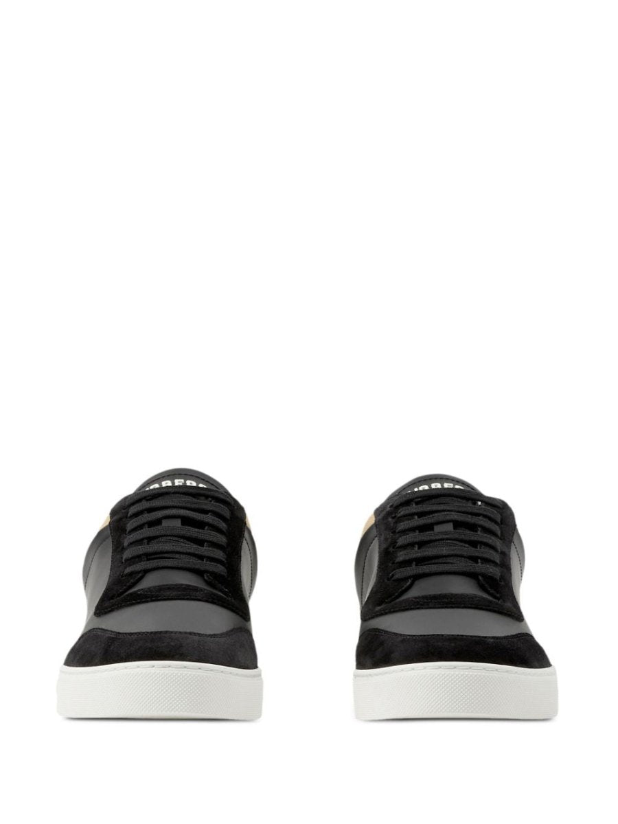 Burberry Leather, suede and check sneakers - mondo moda griffe