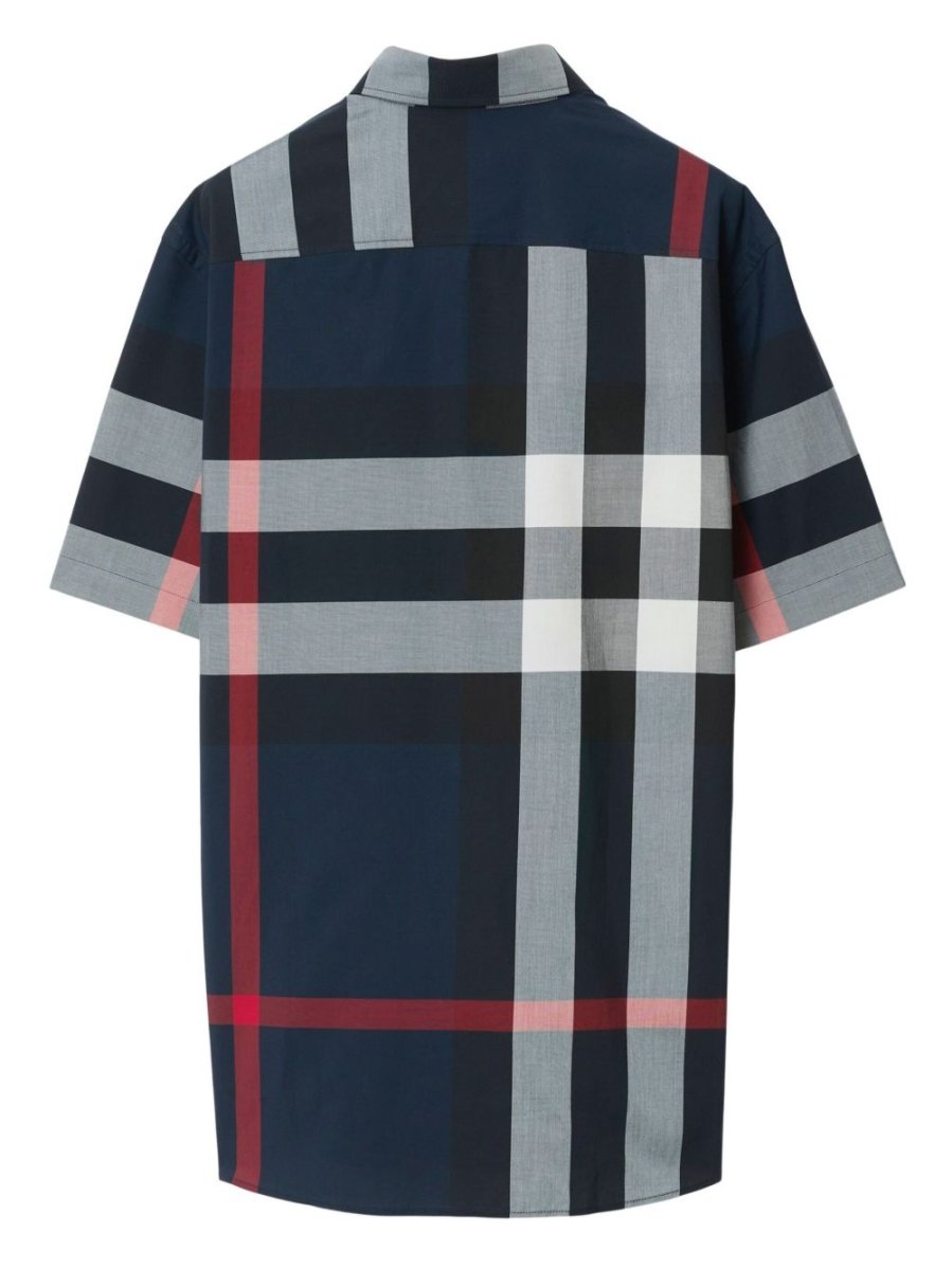 Burberry Somerton Checked Regular - fit Stretch - cotton Shirt - mondo moda griffe