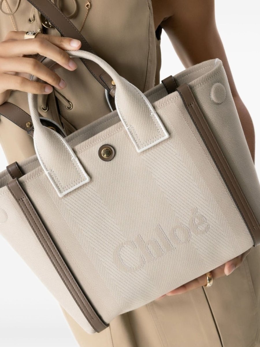 Chloé Carry small canvas tote bag - mondo moda griffe