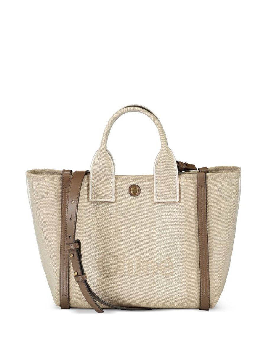 Chloé Carry small canvas tote bag - mondo moda griffe