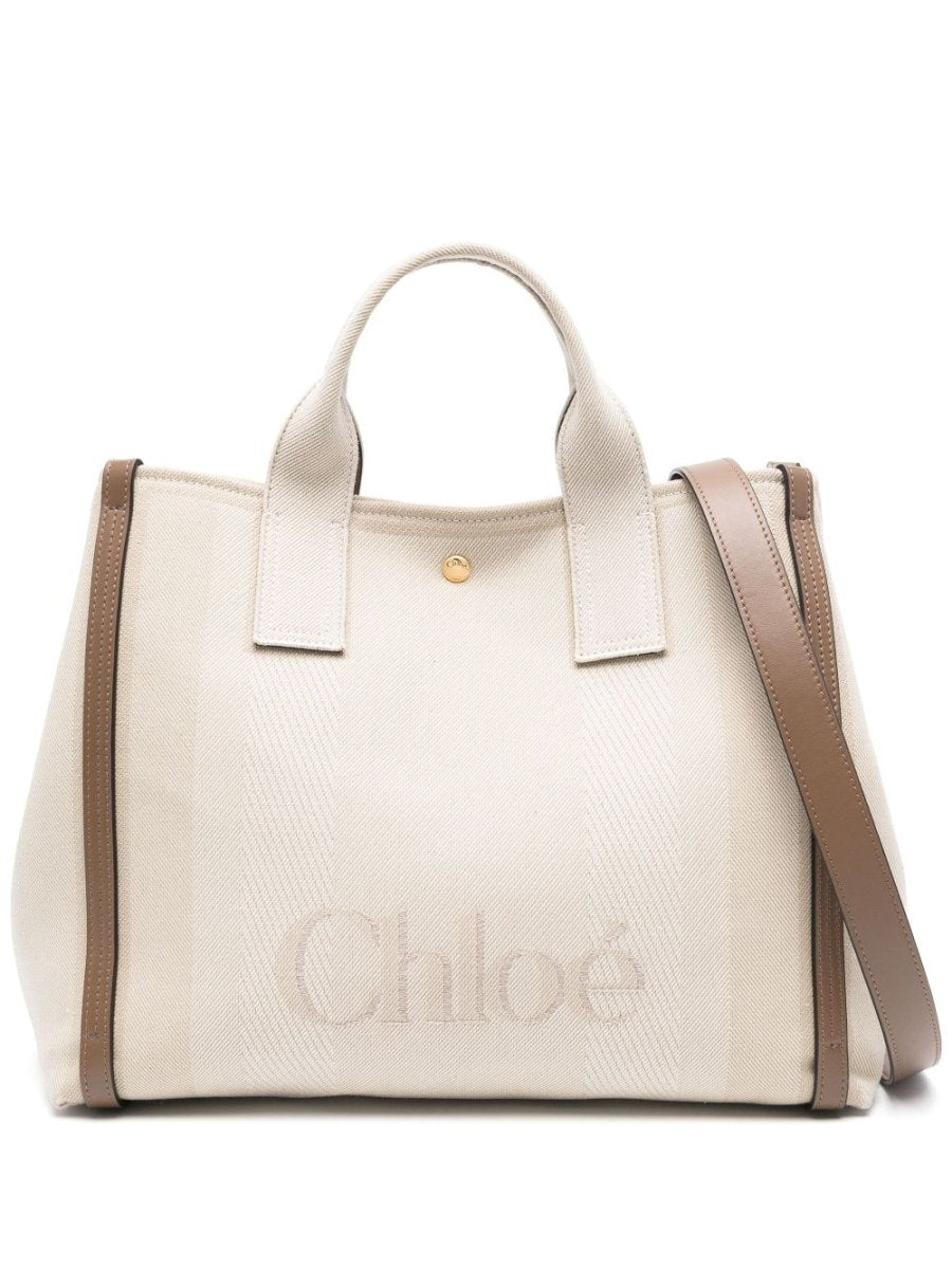 Chloé Carry canvas tote bag - mondo moda griffe