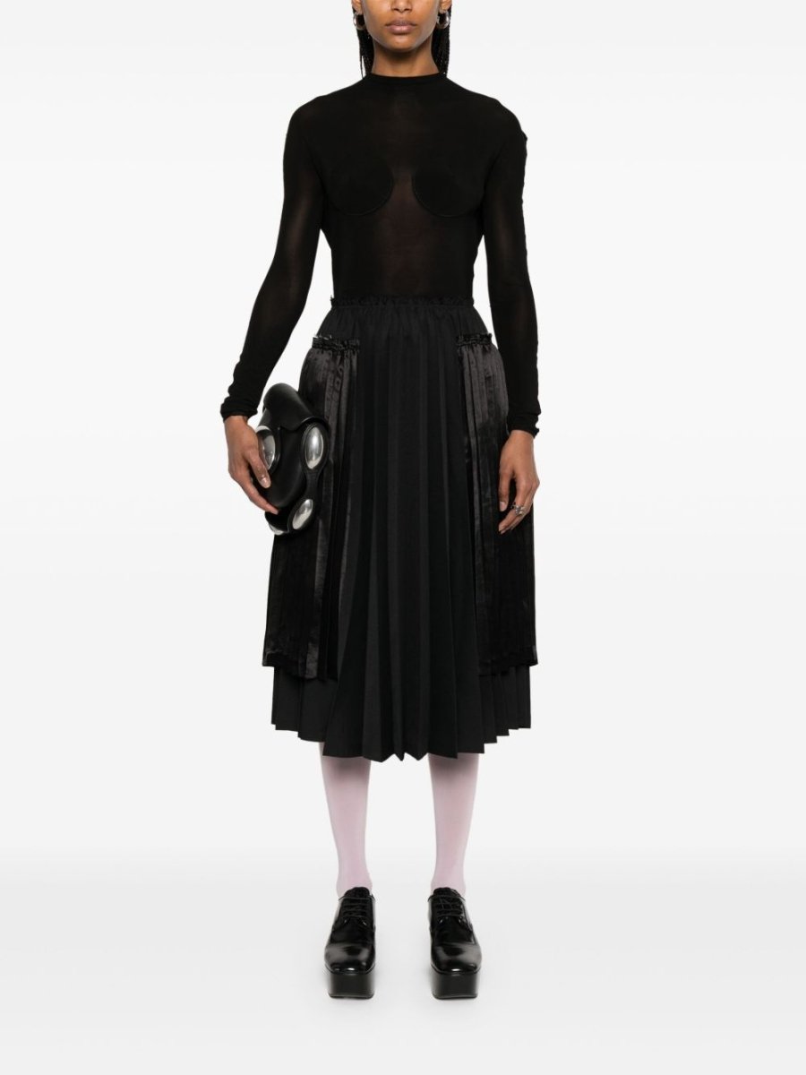Comme Des Garcons Pleated midi skirt - mondo moda griffe
