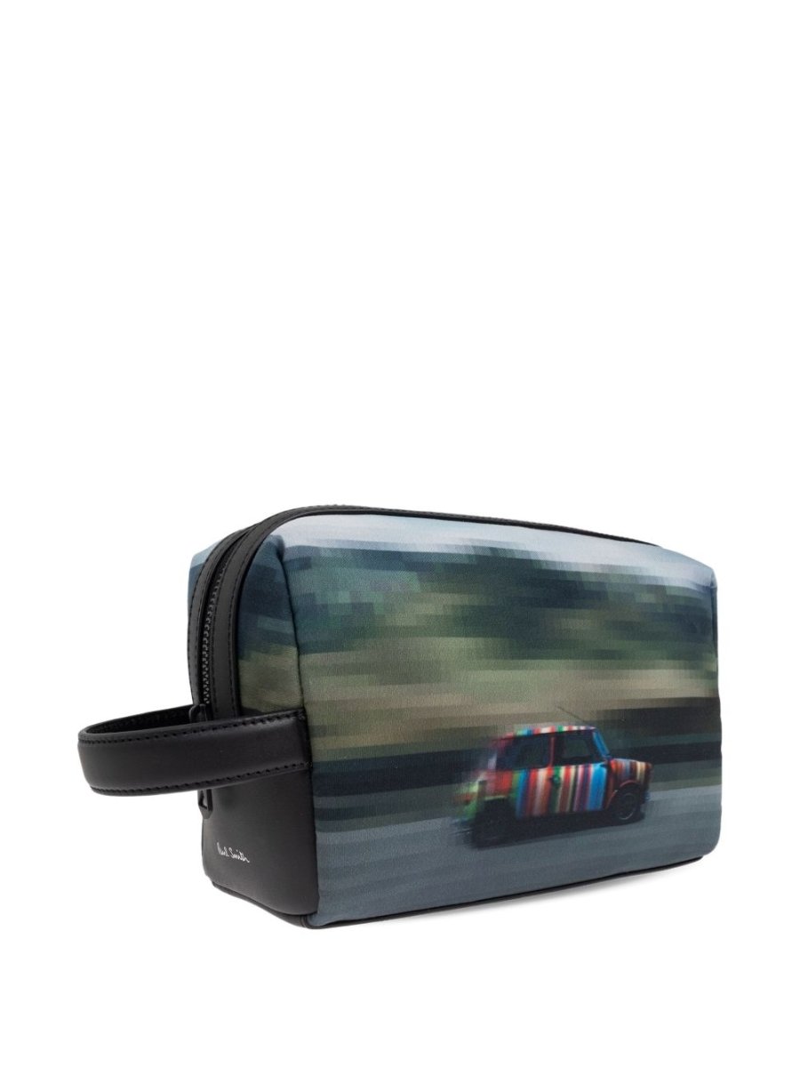 Paul Smith Recycled Polyester 'Pixelated Mini' Washbag - mondo moda griffe