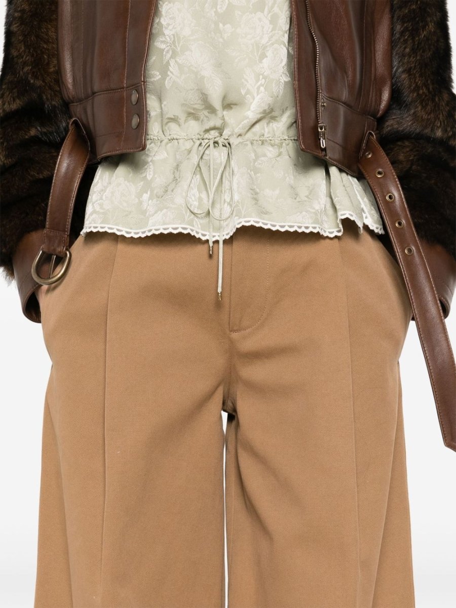 Chloé Chloè Trousers Brown - mondo moda griffe