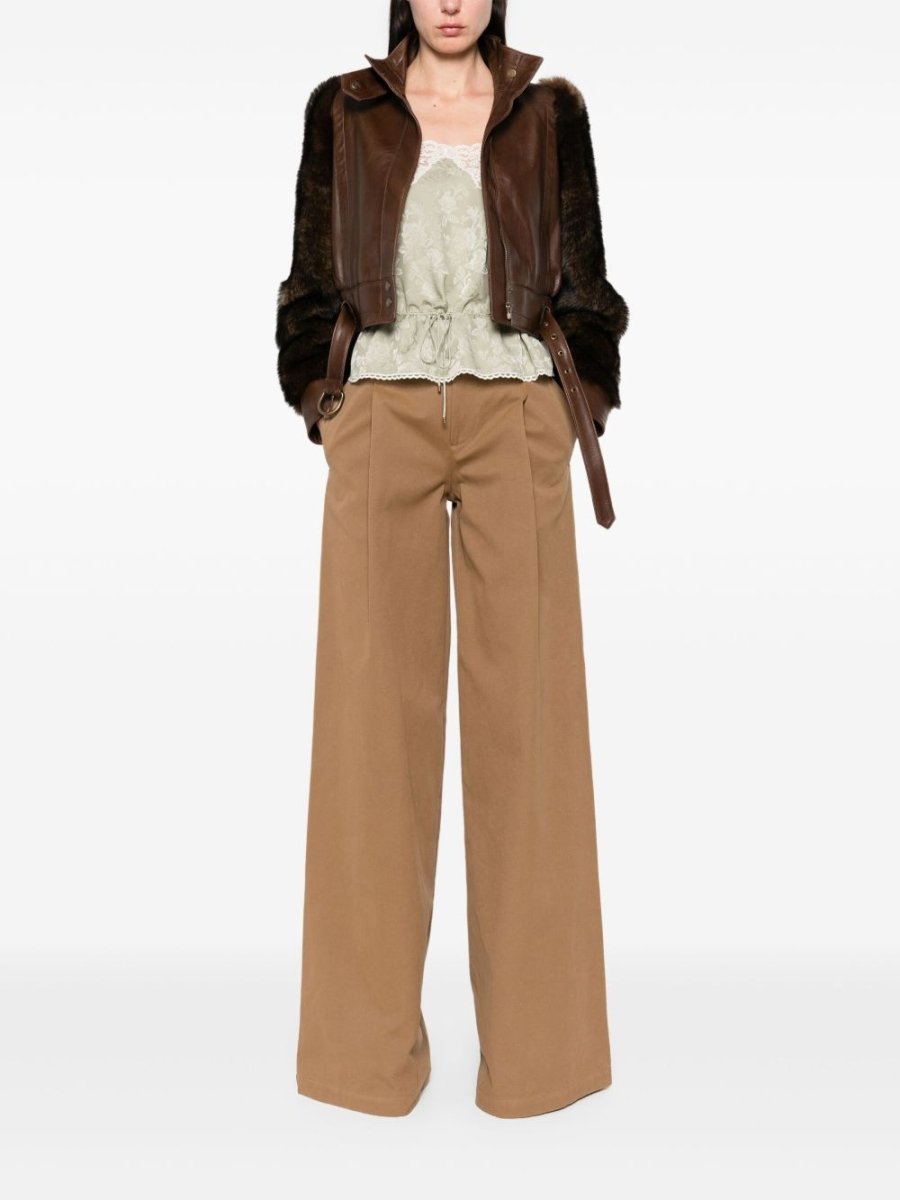 Chloé Chloè Trousers Brown - mondo moda griffe