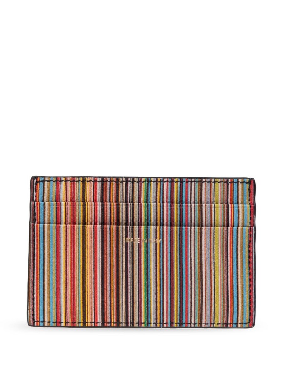 Paul Smith Signature Stripe leather card case - mondo moda griffe