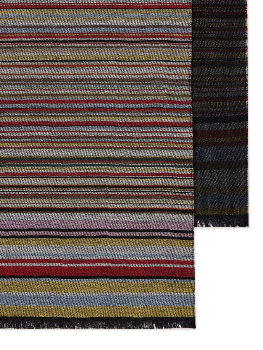 Paul Smith Signature Stripe wool and silk scarf - mondo moda griffe