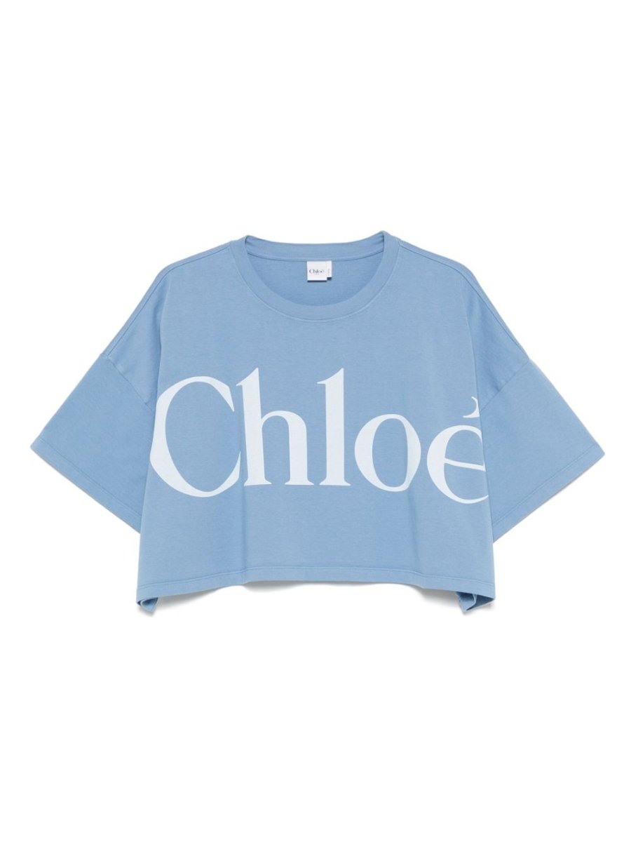 Chloé Chloè T-shirts and Polos Clear Blue - mondo moda griffe