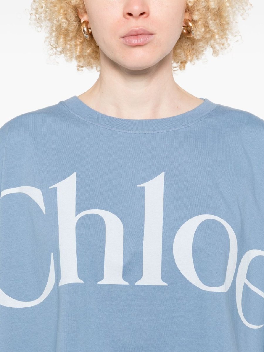 Chloé Chloè T-shirts and Polos Clear Blue - mondo moda griffe