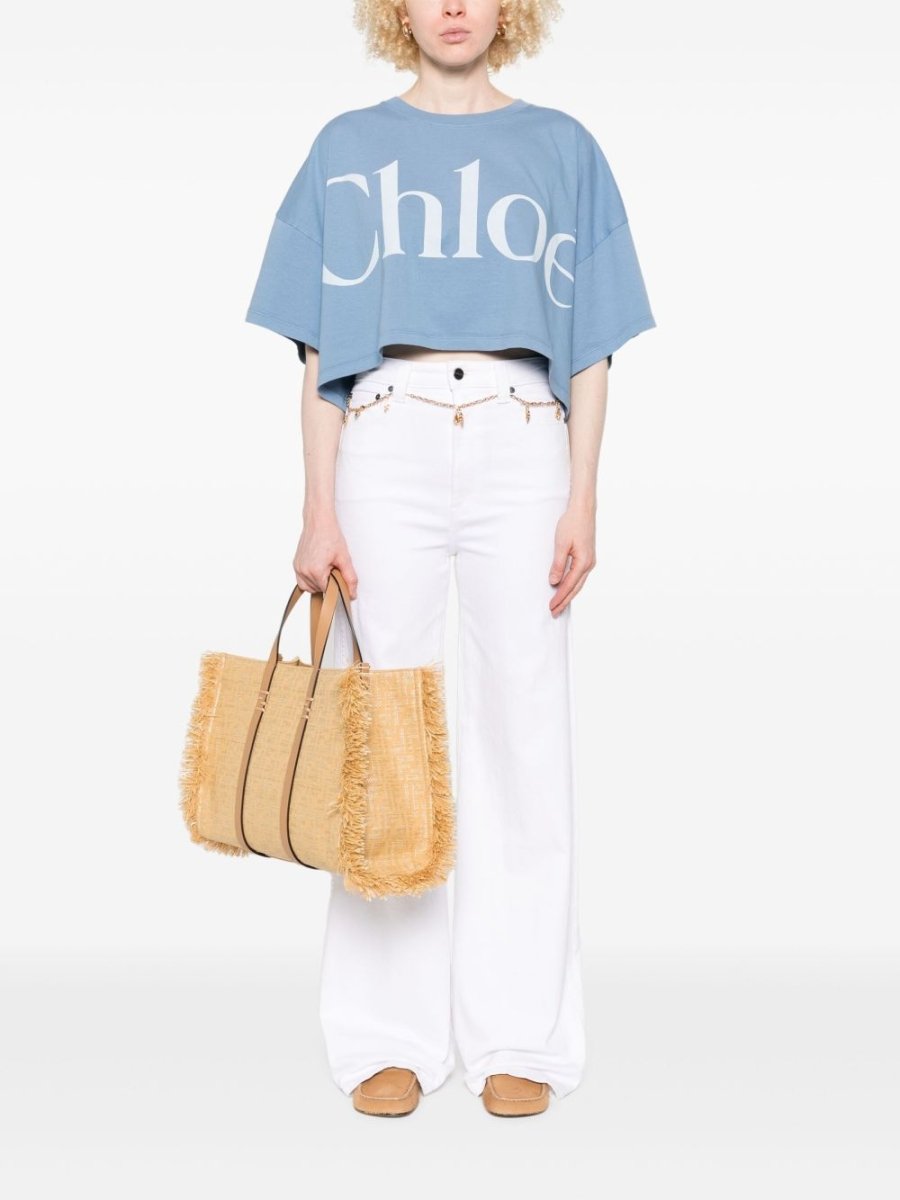Chloé Chloè T-shirts and Polos Clear Blue - mondo moda griffe