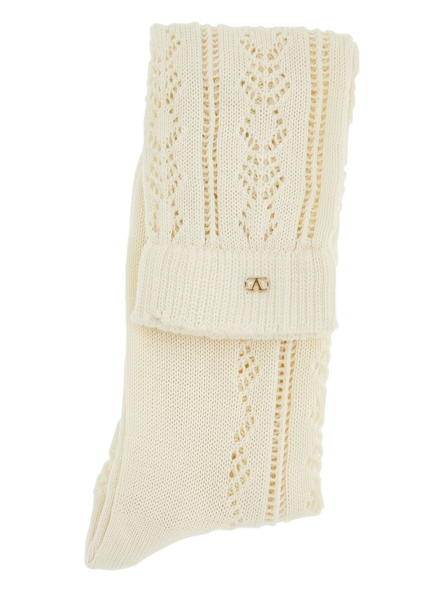 Valentino VLogo perforated socks - mondo moda griffe
