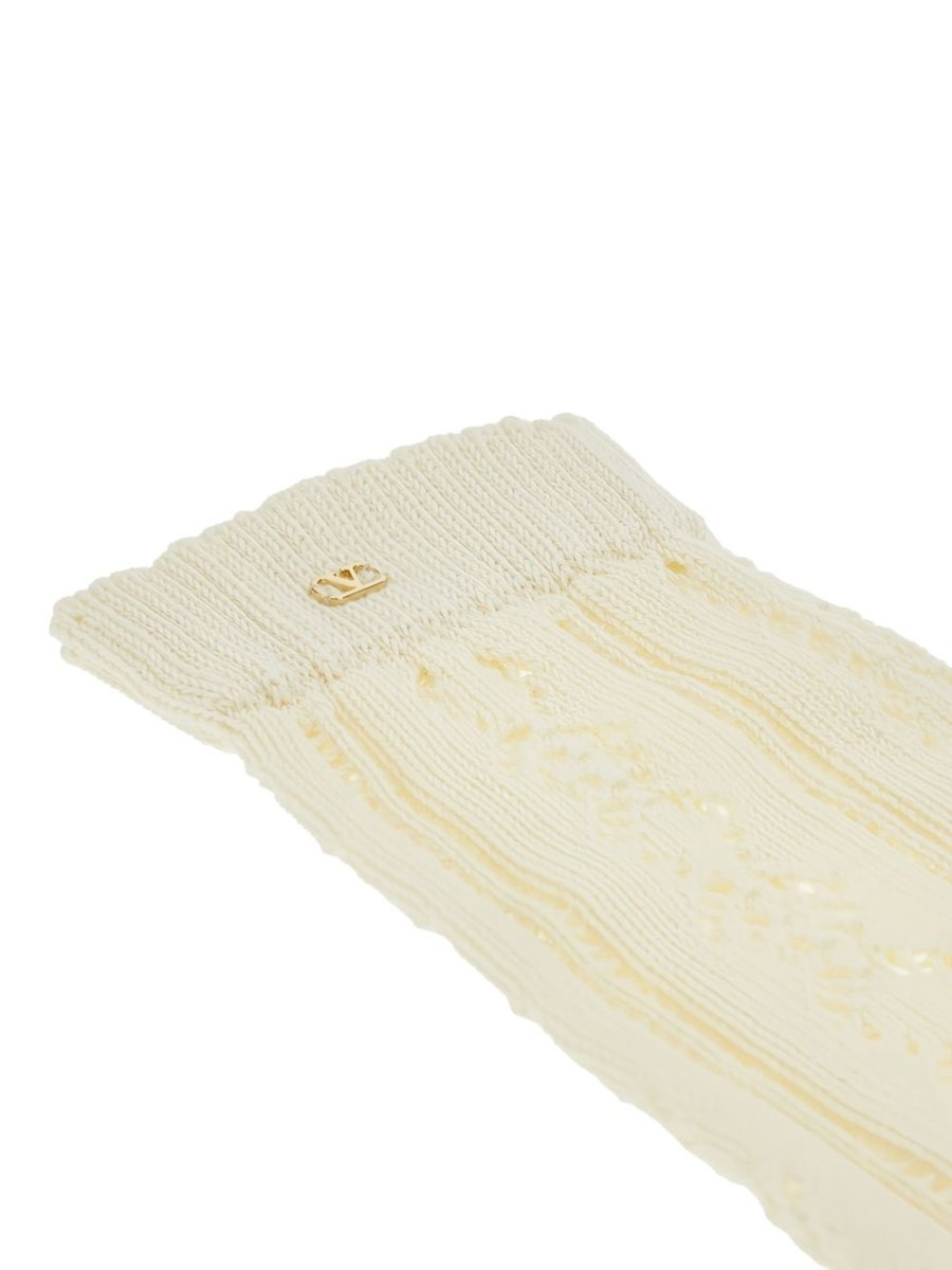 Valentino VLogo perforated socks - mondo moda griffe