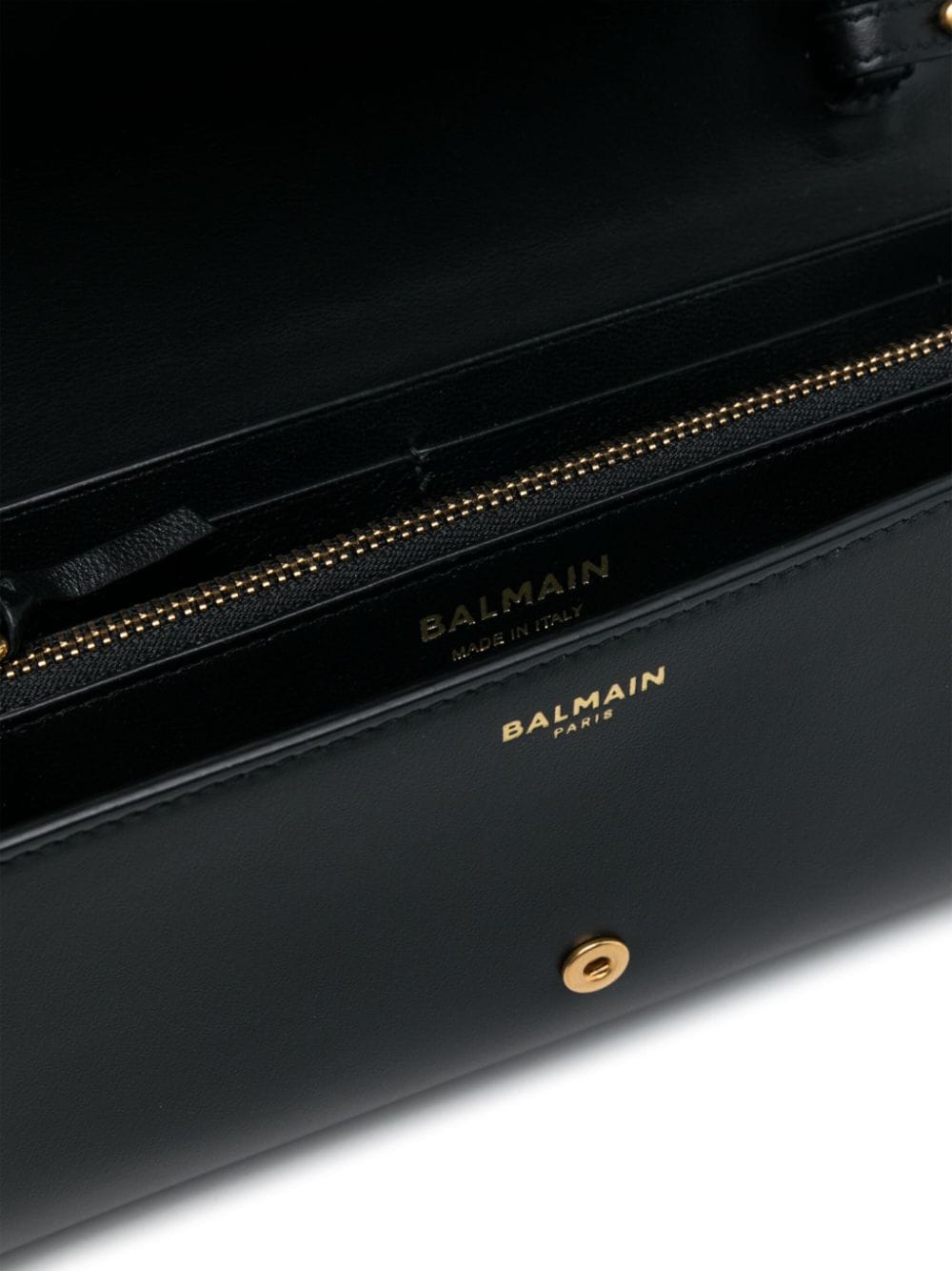 Balmain Logo - plaque leather crossbody bag - mondo moda griffe